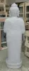 Product image 5 of the product “Standing Buddha with floral carving, Greeting position. 40 x 28 x 122m. Natural stone (river stone), stonemasonry ”